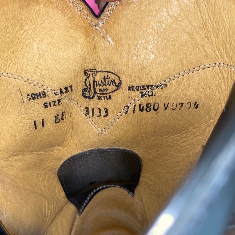 Justin Men's Kipskin Roper Western Boots - Picture 3 of 15